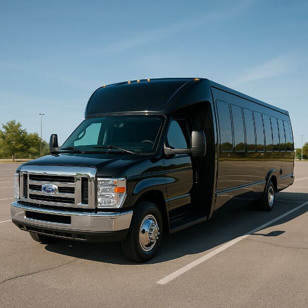 Topeka Shuttle Bus Rentals 18 Passenger Shuttle Bus